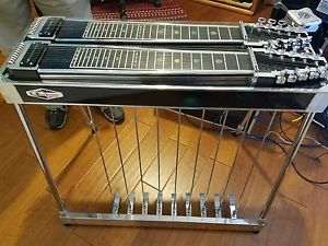 "BMI D-10" Pedal Steel Guitar Black and Chrome Excellent Condition