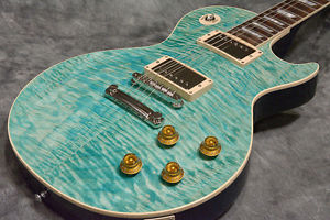 Gibson Les Paul 1959 Historic Select Electric Guitar Gloss Aqua Blue Used Mint