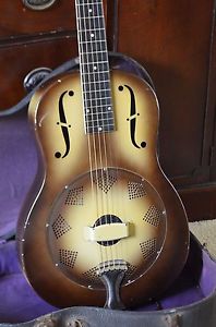 Vintage 1931 National Triolian Walnut Resonator Guitar + original case & strap