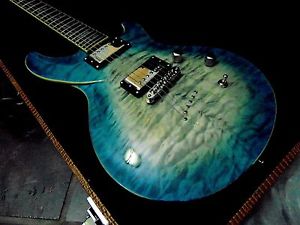 NEW DBZ DIAMOND MONARCH EX IB ICE BLUE BURST QUILT TOP GUITAR & CASE @ BIN
