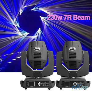 2PCS 230w 7R Zoom Moving Head Light Gobo Beam DMX DJ Party Lighting