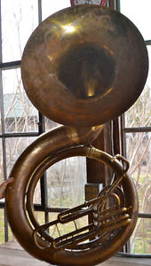HOLTON BRASS SOUSAPHONE! BIG BORE! 26" BELL WITH TUNING BITS/LEAD PIPE! $2200