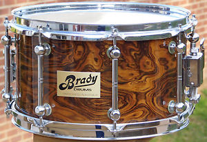 Brady Leopardwood Snare Drum*7x12*Rare & Collectible*1995*FREE SHIPPING*