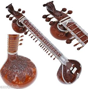 GANESHA SITAR~DOUBLE TUMBA~FIBER BOX~RAVI SHANKAR STYLE~SITAAR~CONCERT QUALITY