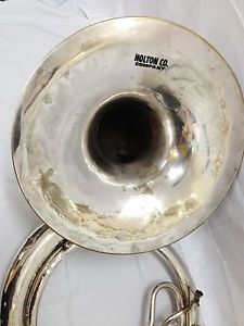 Used Silver Holton Sousaphone / Tuba Holton Platiada Usada