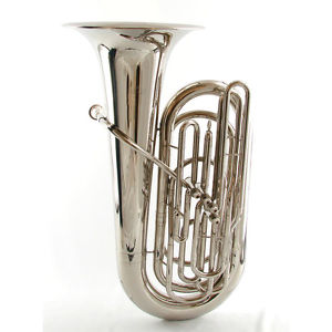 Schiller American Heritage 4 Valve Piston Tuba Nickel Plated