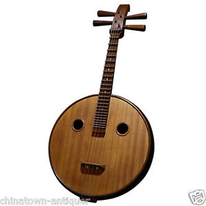 Aged Red Wood Zhong Ruan, Chinese Mandolin Guitar, Chinese Zhongruan Lute #4228
