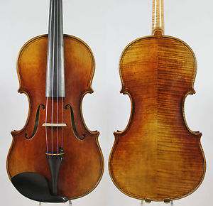 Best performance!A Maggini copy Viola 16",Warm Tone! Aubert bridge! #2179