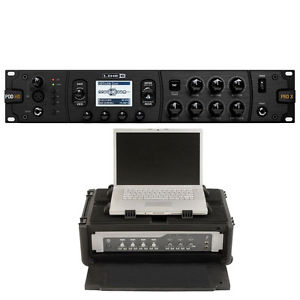 Line 6 POD HD Pro X Multi-Effects Processor & SKB Studio Flyer Portable 2U Rack