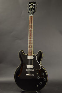 YAMAHA SA-1100 ES-335 Copy Model Electric Guitar Black Japan Free Shipping w/SC
