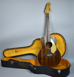 1968 Fender Newporter Vintage Acoustic Flat Top Guitar Original Finish w/OHSC