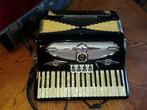 * Vintage Accordion Castiglione with Case, Made in Italy