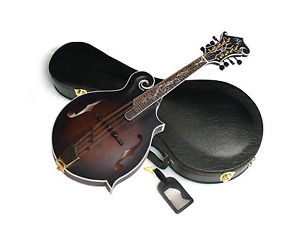 MICHAEL KELLY Legacy Dragonfly FLAME MANDOLIN American Walnut w/ CASE new blem