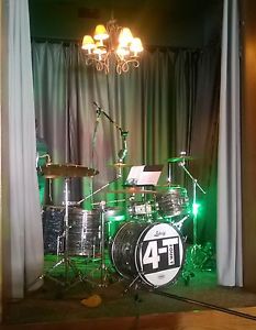 Vintage 1967 Ludwig Club Date Black Oyster Pearl 3 Piece Ringo Starr Beatles