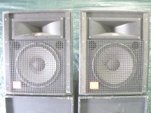 1 - Pair JBL 4725 full range PA cabinets. Cabs Rehabbed, Painted. Free Shipping.