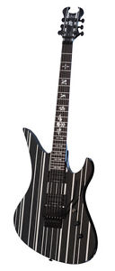 Schecter 28 Synyster Gates Standard Black w/Silver Stripes Electric Guitar