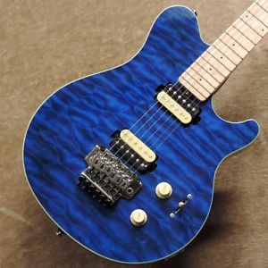 F/S Sterling by MUSIC MAN SUB AX4 Translucent Blue Electric guiters #03529876