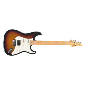 Suhr Classic Pro HSS Guitar, 3-Tone Sunburst, Maple Fretboard, SSCII +Picks