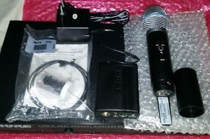 SYSTEME SHURE LX88-II + MICROPHONE LX2-BETA87A +BODY-PACK LX1+MICRO CRAVATE WL93