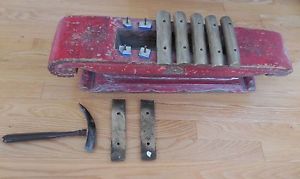 Antique Asian percussion Music instrument 7 Keys Xylophone Metallofoon Balafon