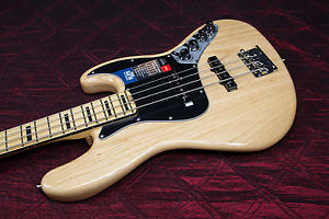 Fender American Elite Jazz Bass - Natural, Maple Fingerboard 031313