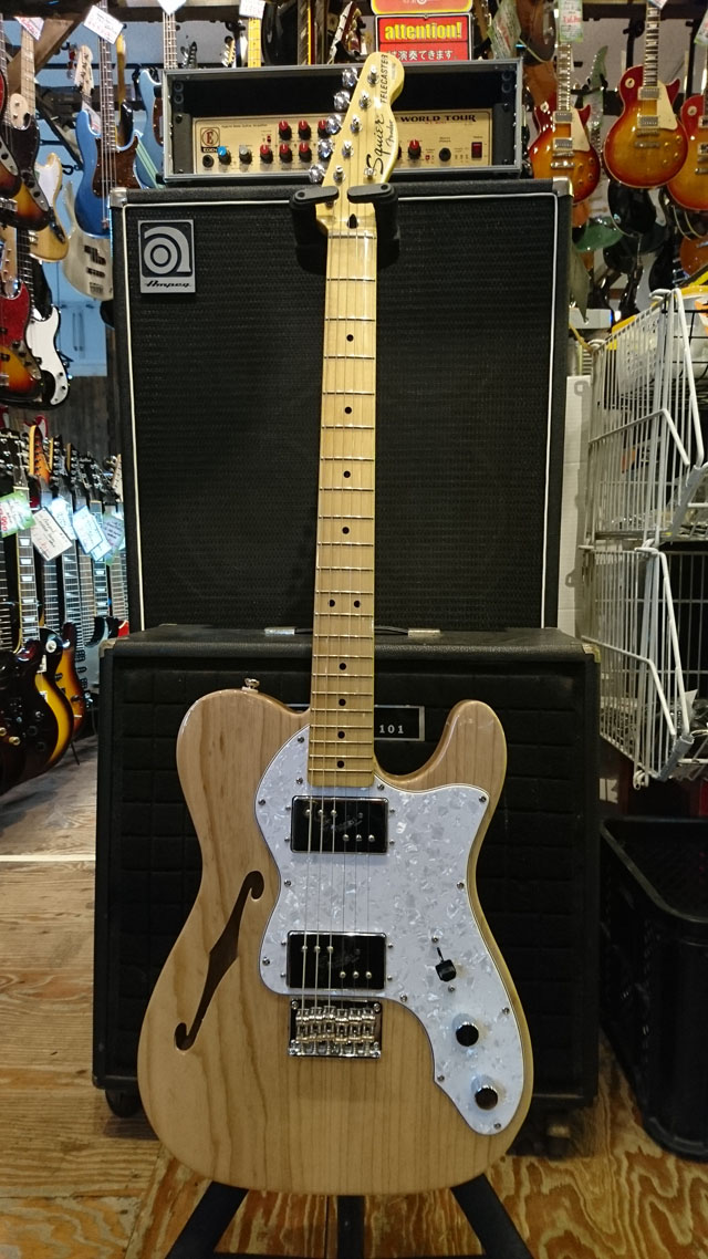 Used Squier By Fender Vintage Modified '72 TELE ThinLine Natural used electric g