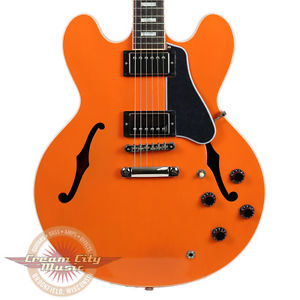 Used Gibson Limited Edition ES-335 Semi-Hollow Body Tascam Orange w/ Trackpack