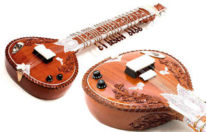 ULTRA-PREMIUM LEFT HANDED ACOUSTIC ELECTRIC SITAR + FIBERGLASS CASE. UK DELIVERY
