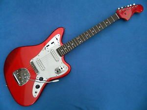 IMPORT 1997/2000 Fender Japan JG66-85 Jaguar Candy Apple Red & Matched Headstock
