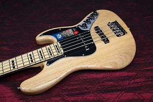Fender American Elite Jazz Bass V, Maple Electric Bass Guitar Natural 031513
