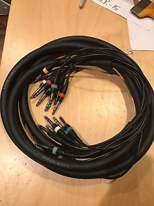 Livewire Essential 8-Channel Snake TRS to TRS 12 ft. Black