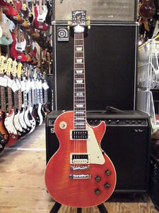 Used Gibson Les Paul Peace Peaceful Orange used Gibson Les Paul piece mark