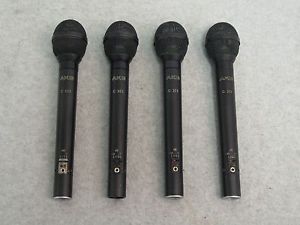 Four Rare AKG C303 Microphones w/ Compressor & Headphone Out, For Parts /Repair