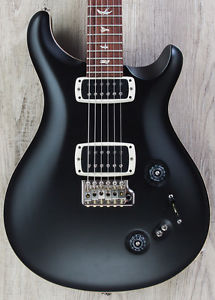 PRS Paul Reed Smith 408 Guitar, Satin Black Custom Color, Pattern Neck +Cable