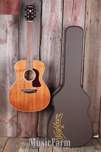 Washburn HG120SWEK Heritage Grand Auditorium Acoustic Electric Guitar with Case