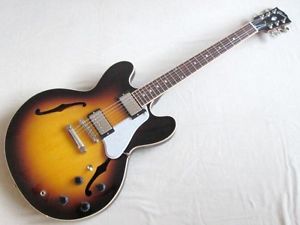 Gibson Memphis ES-335 Dot Figured Top Vintage Sunburst #11004704  Free Shipping