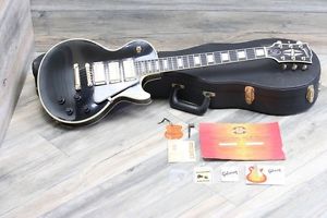 NICE! Gibson Les Paul 1957 Reissue LPB-7 Black Beauty 3 Pickup Babe + COA & OHSC