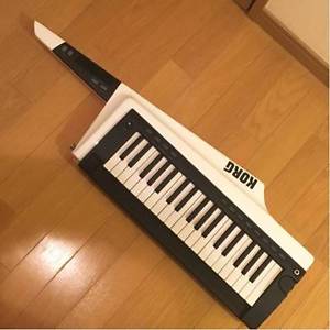 Used Korg RK-100S WH KEYTAR Shoruki w/ case EMS Free tracking ship