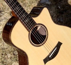 2015 Taylor 916-ce guitar ARM REST - Koa - Rosewood - Ebony - Spruce - PRISTINE!