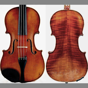 Old violin Justin Derazey, Laberte-Humbert, certificate , sound sample バイオリン