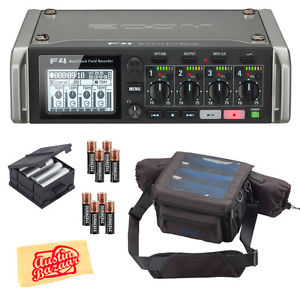 Zoom F4 MultiTrack Field Recorder w/ BCF-8 Battery Case, PCF-8 Protective Case