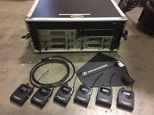 Sennheiser EW 300 IEM G3 In Ear Monitor Rack 4 Units / 6 Receivers w/Antenna