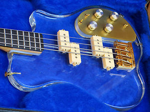 Vintage RENAISSANCE PLEXIGASS/ACRYLIC/LUCITE Bass Guitar MADE IN USA ***RARE***