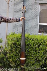 New 3/4 Electric Parted Upright Double Bass Finish silent Solid wood  yinfente