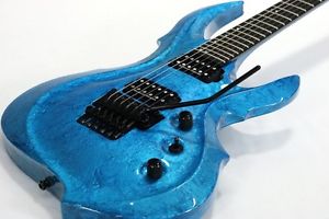 ESP FRX Liquid Metal Blue LMB Electric Guitar Free Shipping