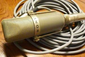 VINTAGE SONY C-37A TUBE CONDENSER MICROPHONE MIC ONLY
