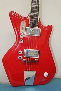 Vintage 1964 Airline 7283 Jack White Res-O-Glass Electric Guitar w/Original Case