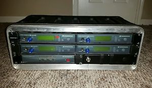 Sennheiser EW300 G2 IEM Set of 4 units in CASE, AC2 Combiner and A2003UH Paddle