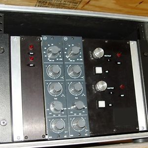 NEVE 1058 Vintage Pair Mic Pre / EQ Racked & Powered 1073 Excellent Condition