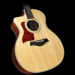 Taylor 214ce Deluxe Grand Auditorium Left-Hand Acoustic-Electric Guitar Natural